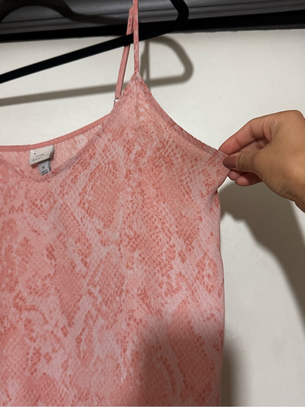 Pink Snakeprint Spaghetti Strap Camisole - Picture 6 of 6